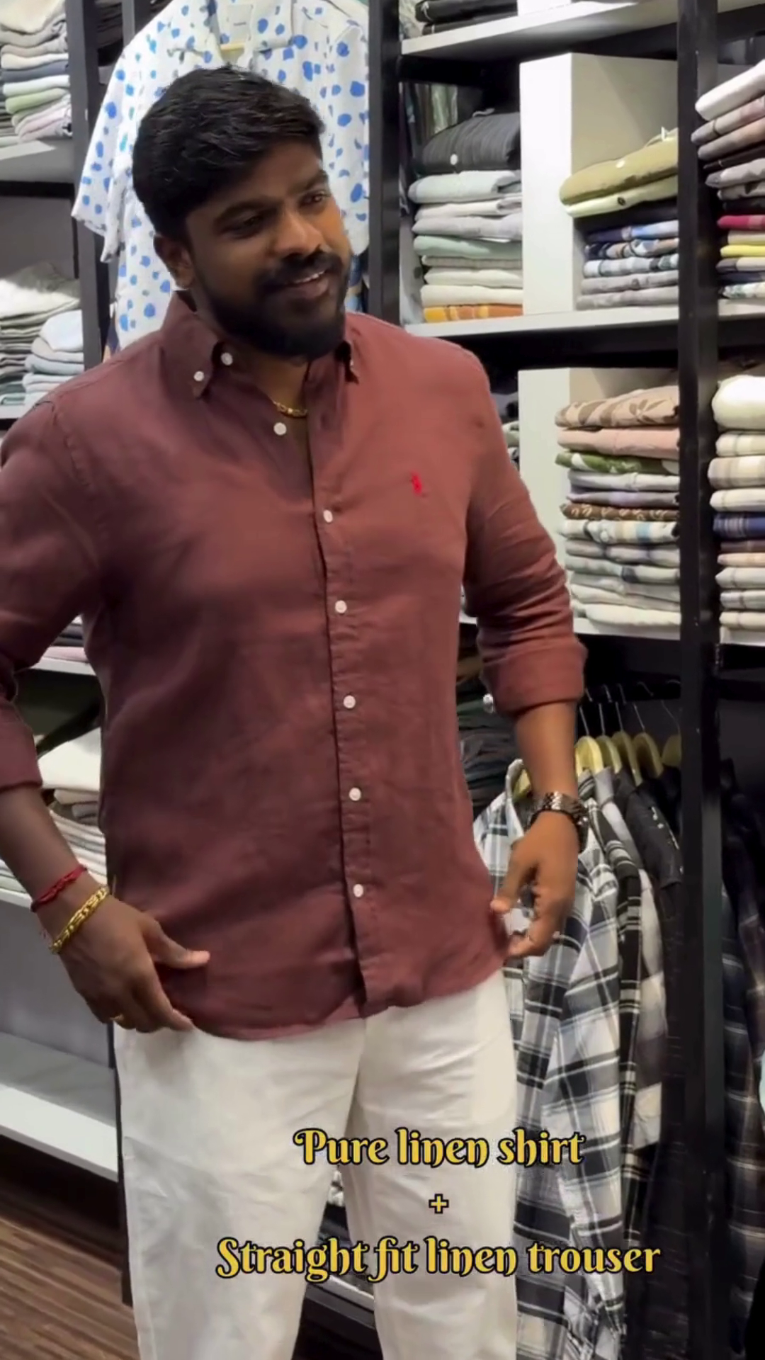 “Blush Horizon Pure Linen Shirt with Ivory Straight-Fit Trousers – A Breathable Blend of Softness & Sophistication” 🌸🤍🌬️🧵⌚