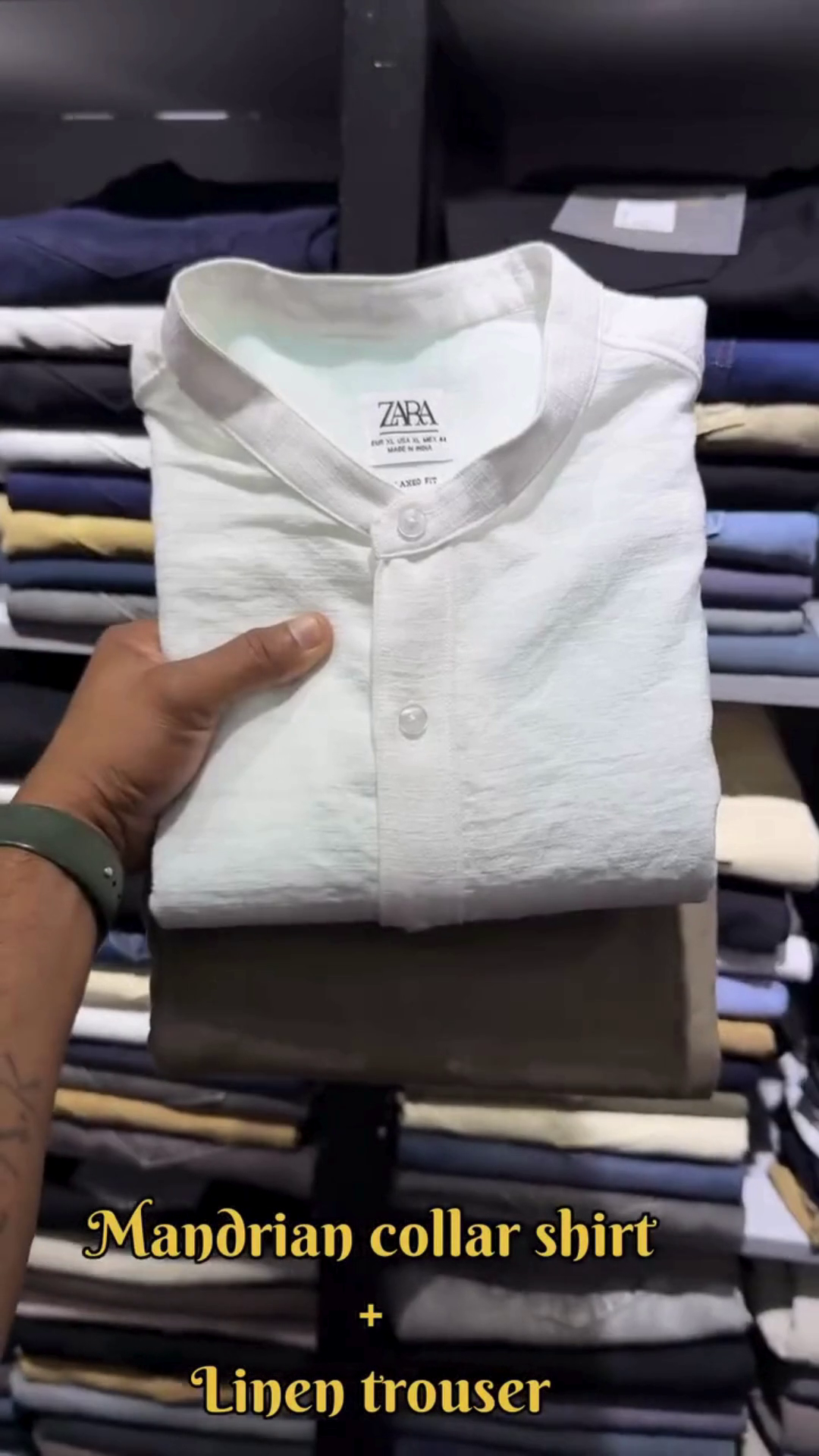 Wine Mandarin‑Collar Relaxed‑Fit Linen Shirt with Ivory Straight‑Leg Linen Trouser Co‑ord for Modern Festive & Casual Wear” 🍷
