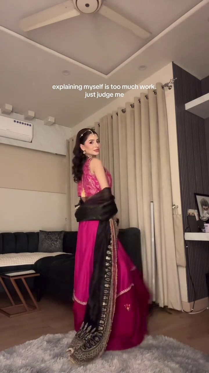 Hot Magenta Sleeveless Embroidered Blouse with Matching High‑Waist Layered Flared Lehenga Skirt and Dupatta Party & Wedding Set” 💖