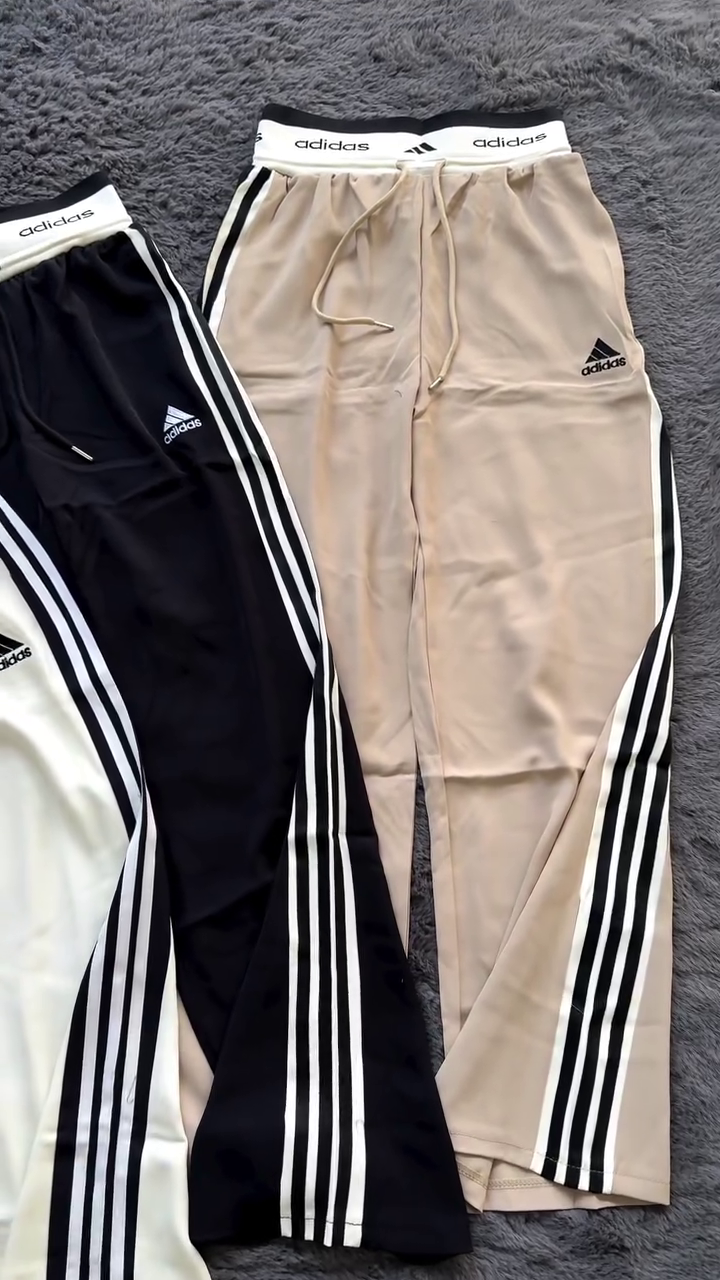Urban Flex Stripe Luxe Track Pants – Premium Comfort Athleisure Bottoms with Side Stripes & Adjustable Waist