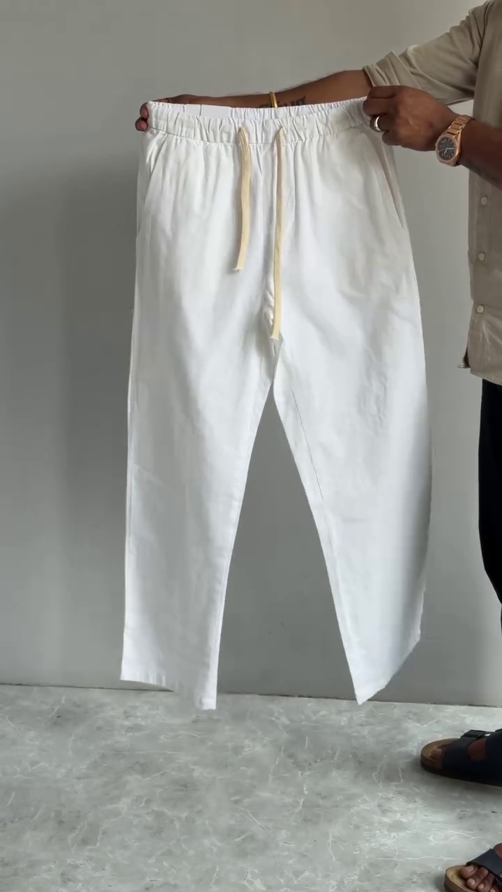 Minimal Comfort Cream Relaxed Fit Trousers 🤍✨🌿