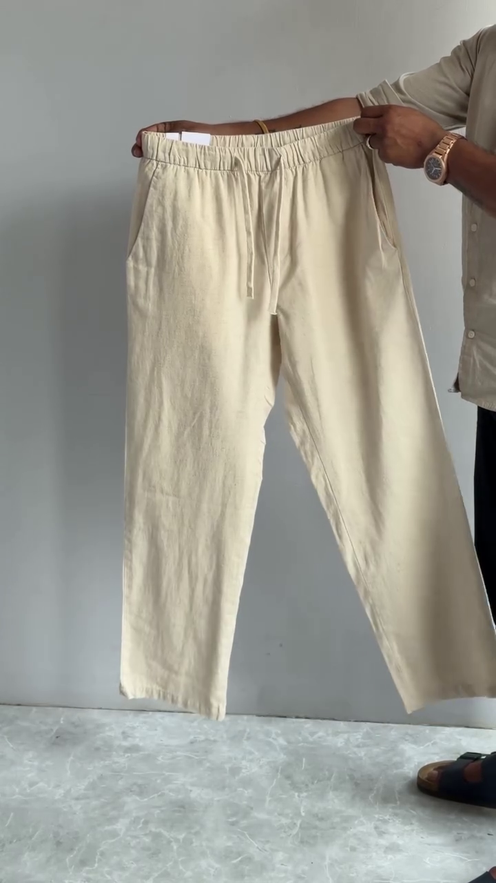 Minimal Comfort Cream Relaxed Fit Trousers 🤍✨🌿