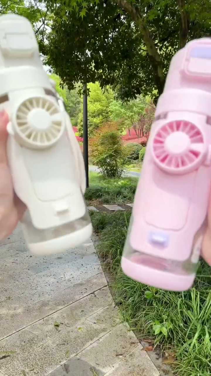 🌬️💧 Premium Portable Rechargeable Mist Spray Water Bottle with Built-In Cooling Fan | Multi-Function Summer Hydration Bottle for Travel, Sports, Office & Outdoor Adventures 💧🌬️