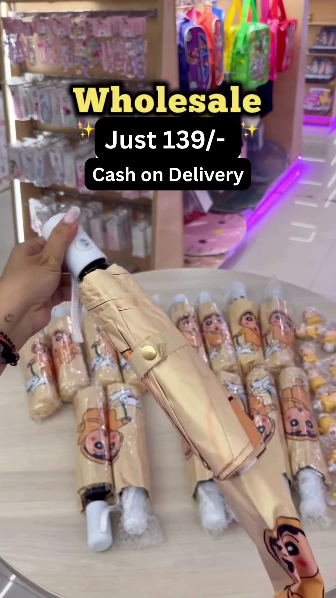 ☂️🌧️ Premium Cartoon Character Automatic Folding Travel Umbrella | Wind-Resistant UV Protection Compact Rain & Sun Umbrella for Everyday Use 🌧️☂️