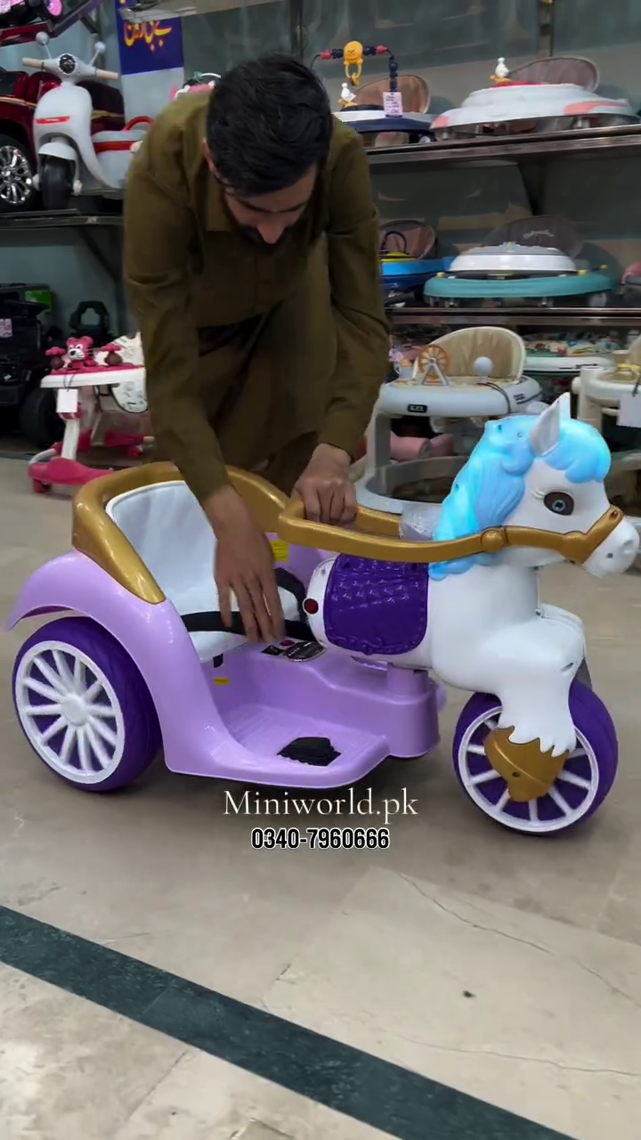 🦄💜 Premium Kids Electric Unicorn Ride-On Tricycle with Music, Lights & Comfortable Safety Seat | Battery Powered Fantasy Adventure Ride for Children 💜🦄